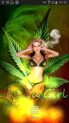 Sexy Weed Girl android App screenshot 1